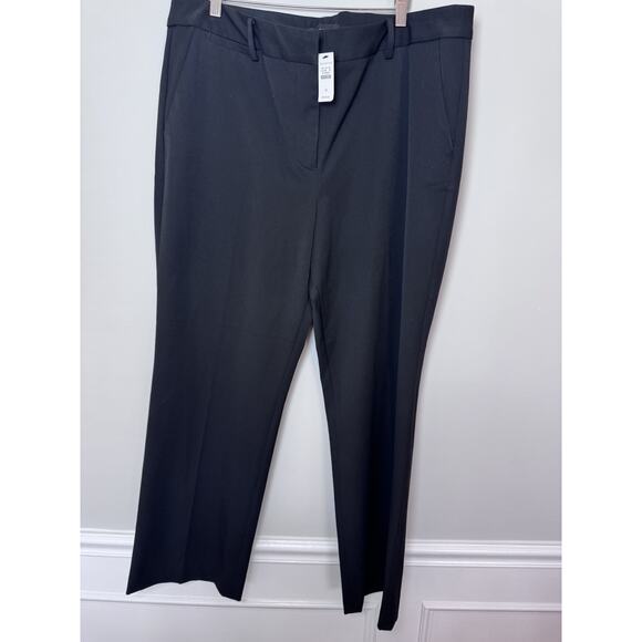 Talbots Curvy Fit Refined Bi-Stretch Barely Boot Dress Pants Black Womens 18 NWT - Picture 2 of 15